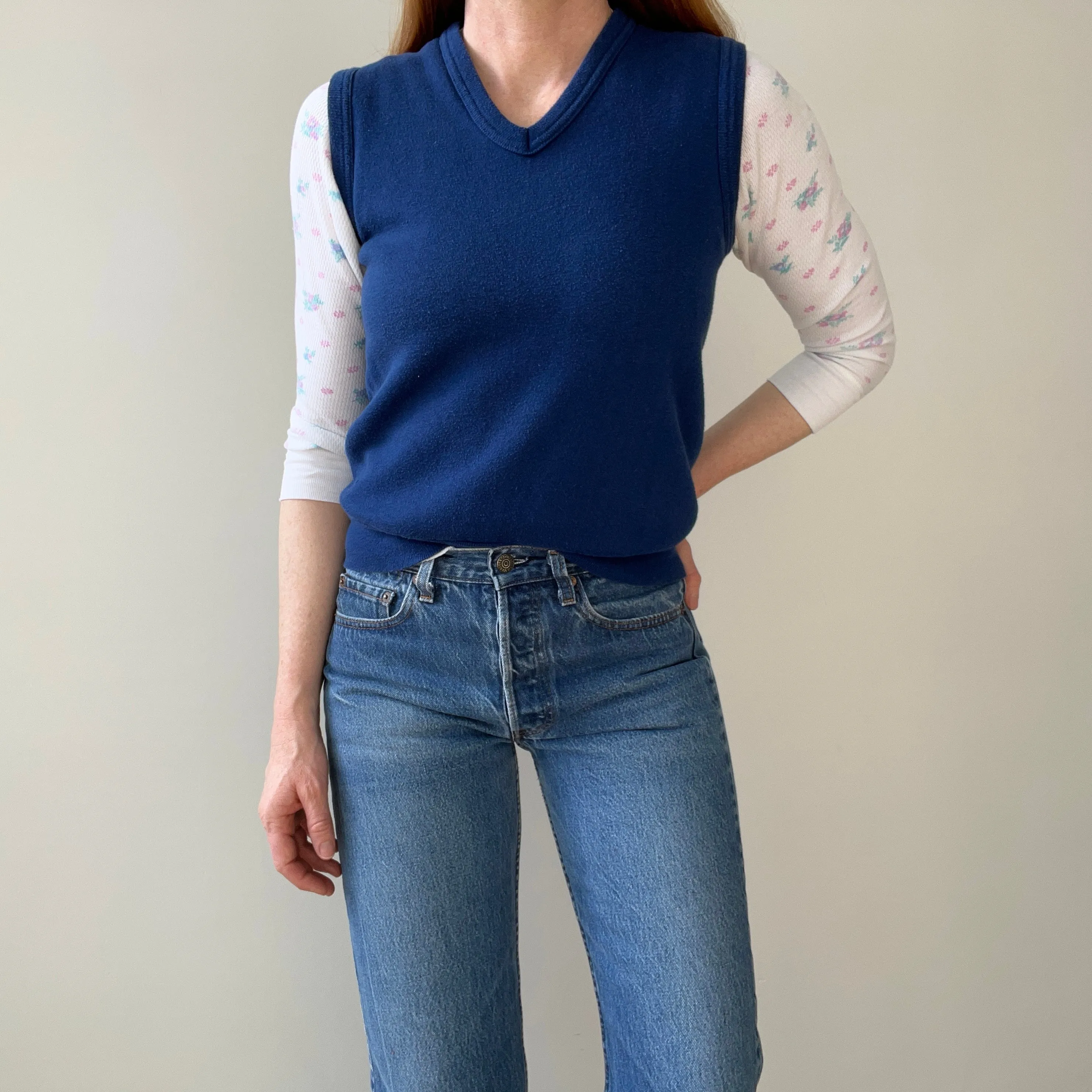 1970/80s GAP Navy Sweatshirt Vest