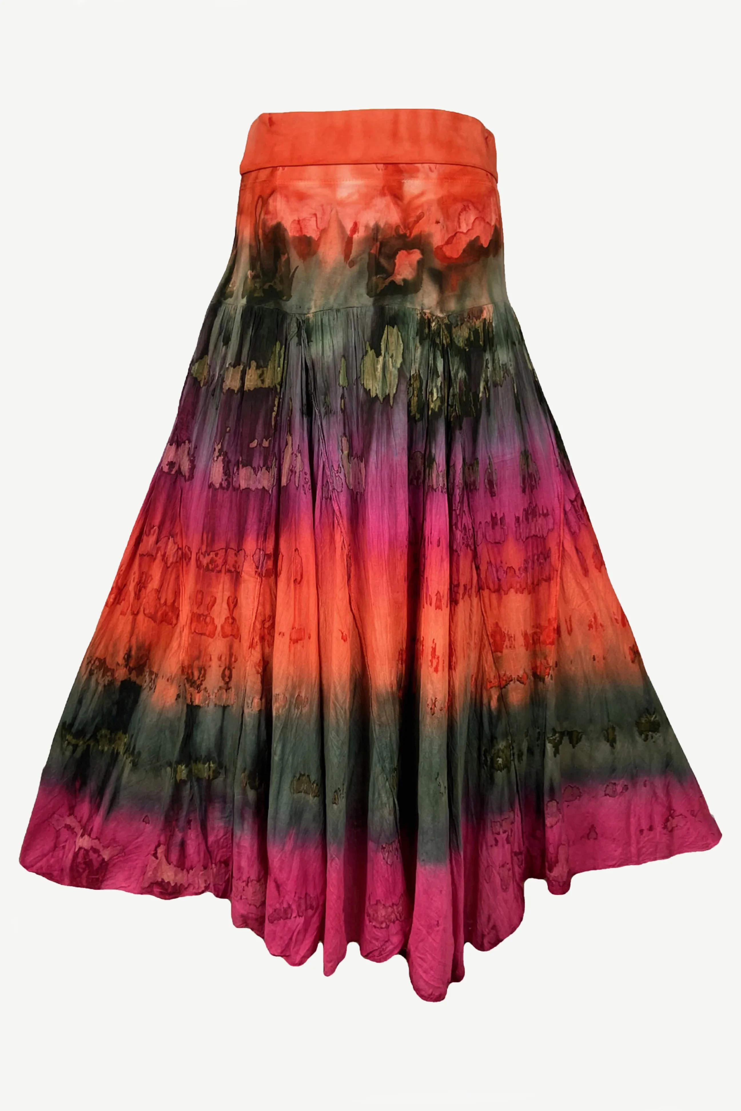 61 SKT Assorted Soft Cotton Convertible Lined Tie Dye Gypsy Skirt Dress