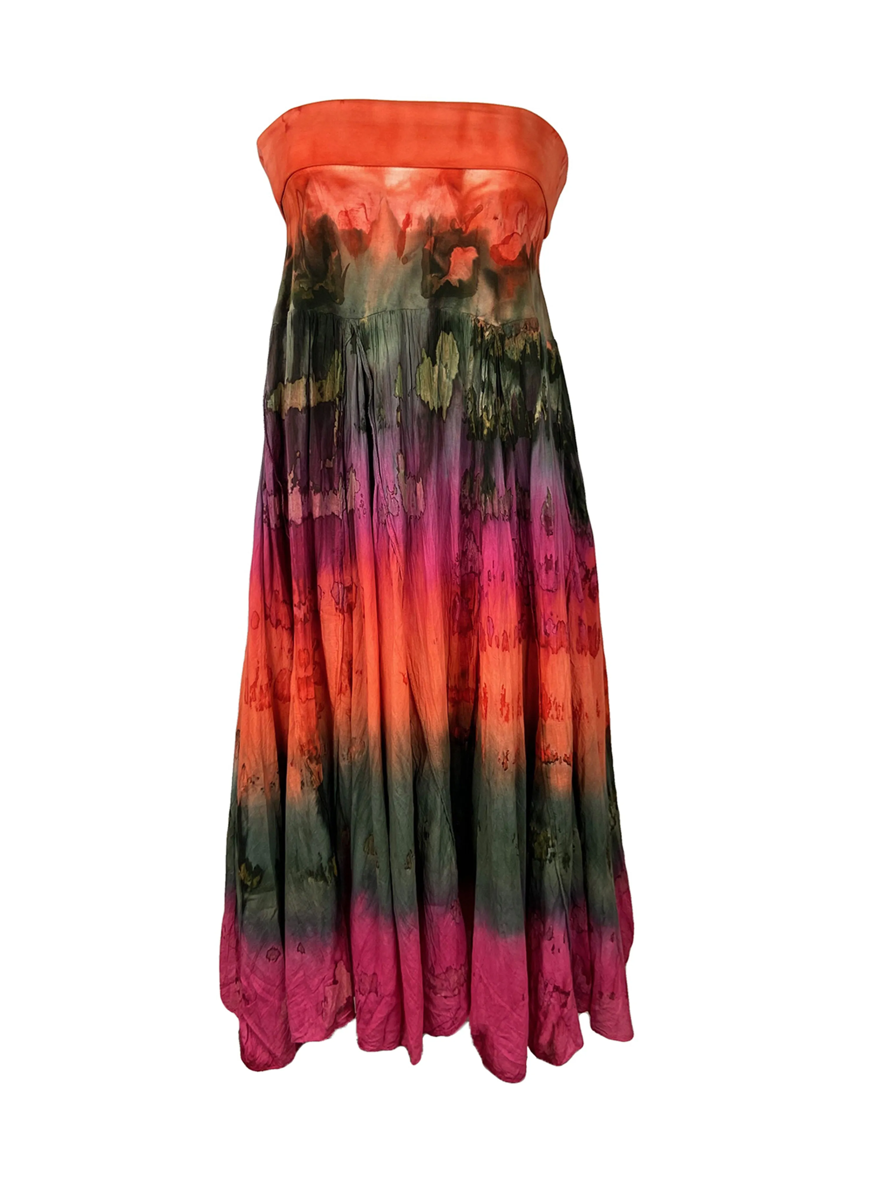61 SKT Assorted Soft Cotton Convertible Lined Tie Dye Gypsy Skirt Dress