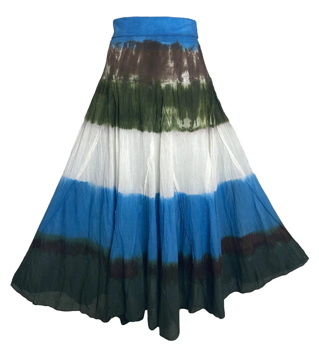 61 SKT Assorted Soft Cotton Convertible Lined Tie Dye Gypsy Skirt Dress