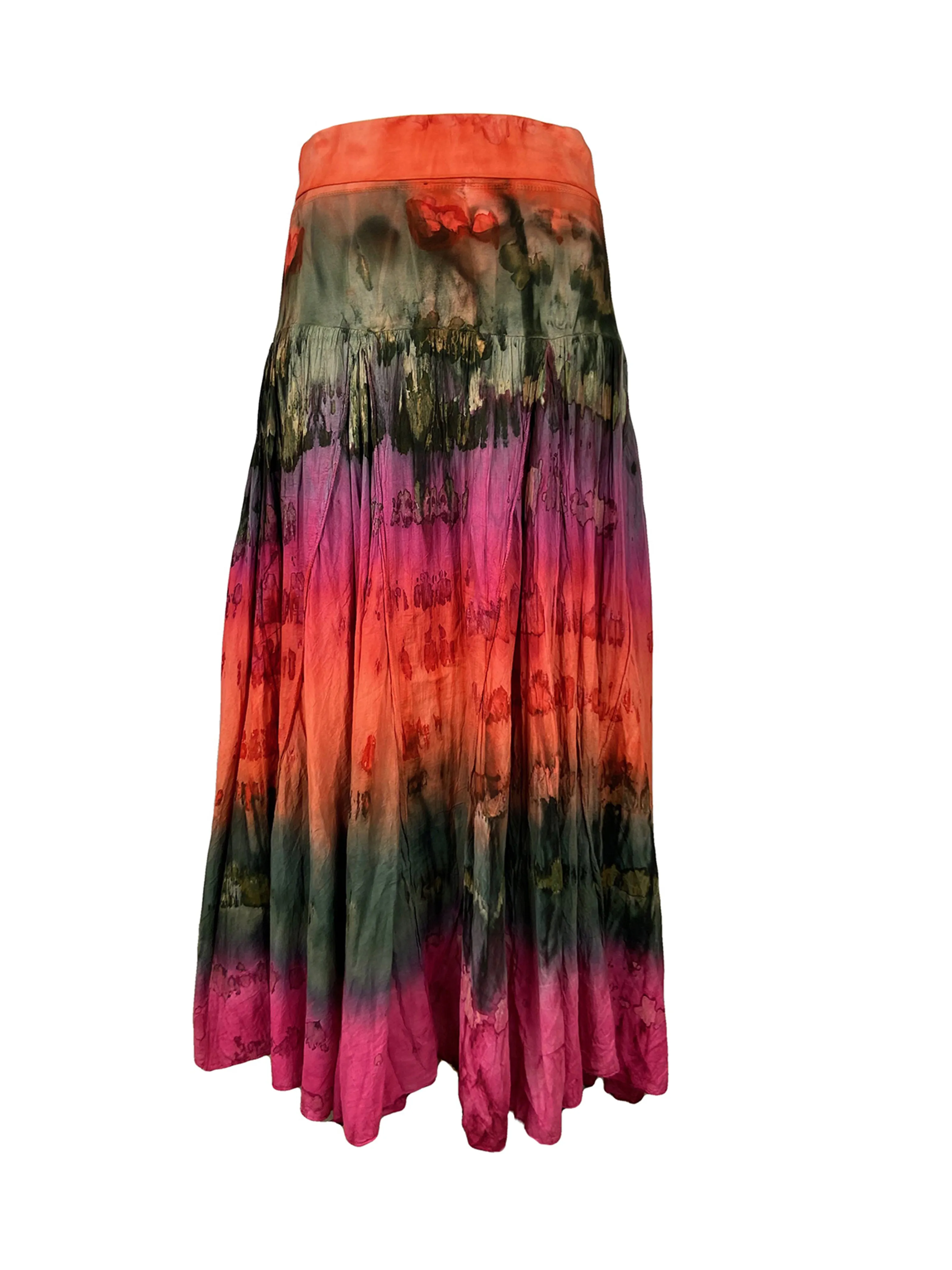 61 SKT Assorted Soft Cotton Convertible Lined Tie Dye Gypsy Skirt Dress