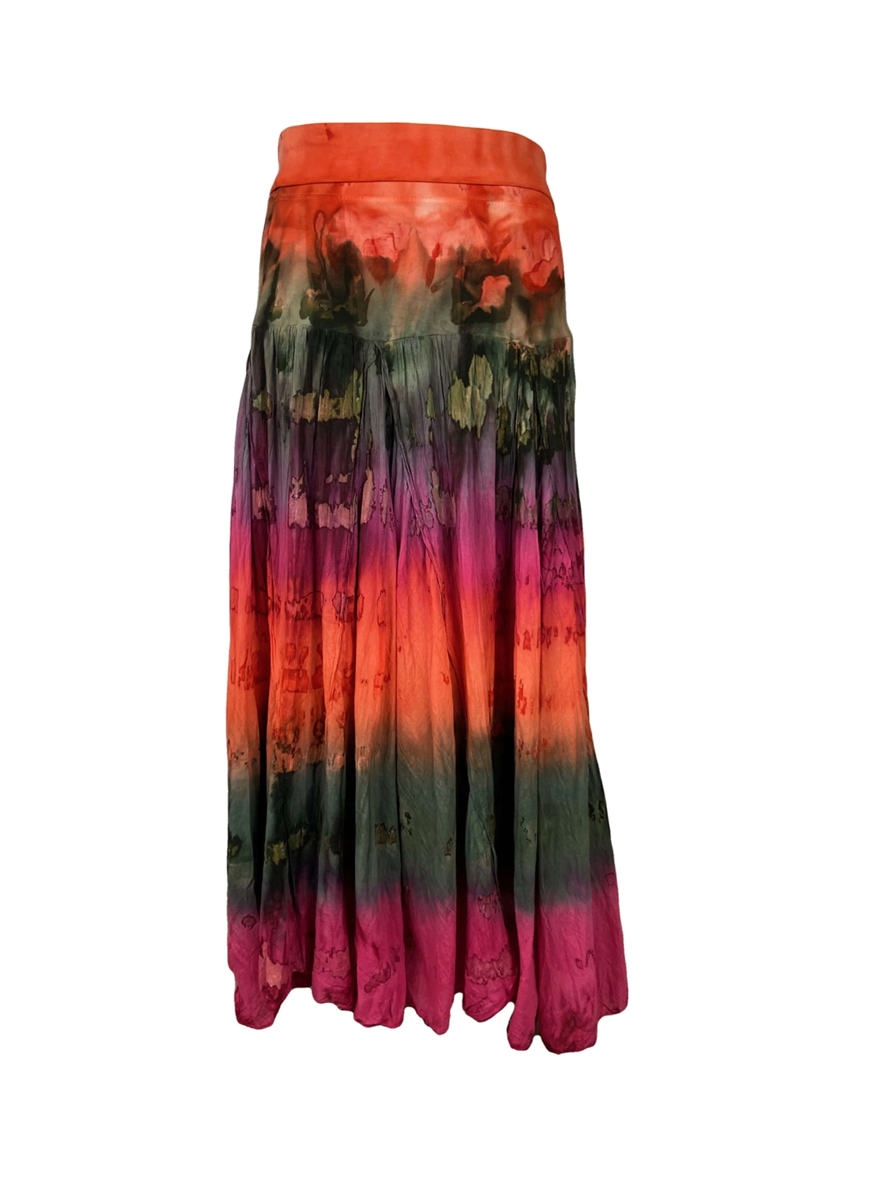 61 SKT Assorted Soft Cotton Convertible Lined Tie Dye Gypsy Skirt Dress