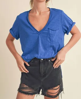 Aemi   Co - ZOIE V-NECK TOP