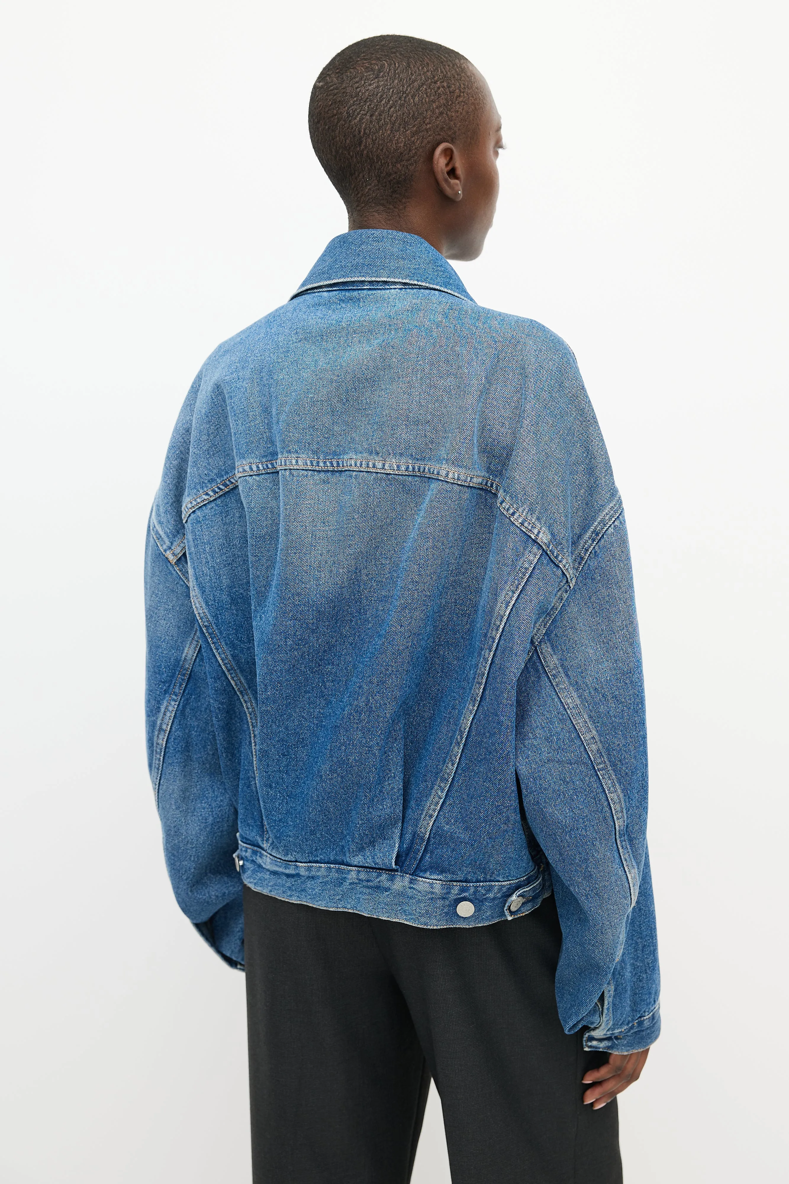 Blue Denim Oversized Jacket