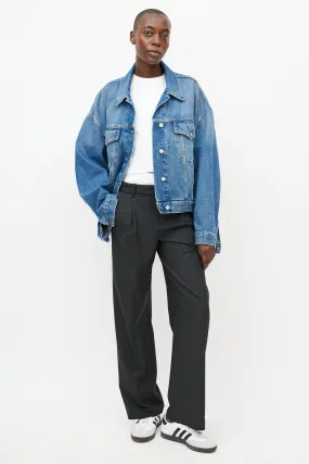 Blue Denim Oversized Jacket