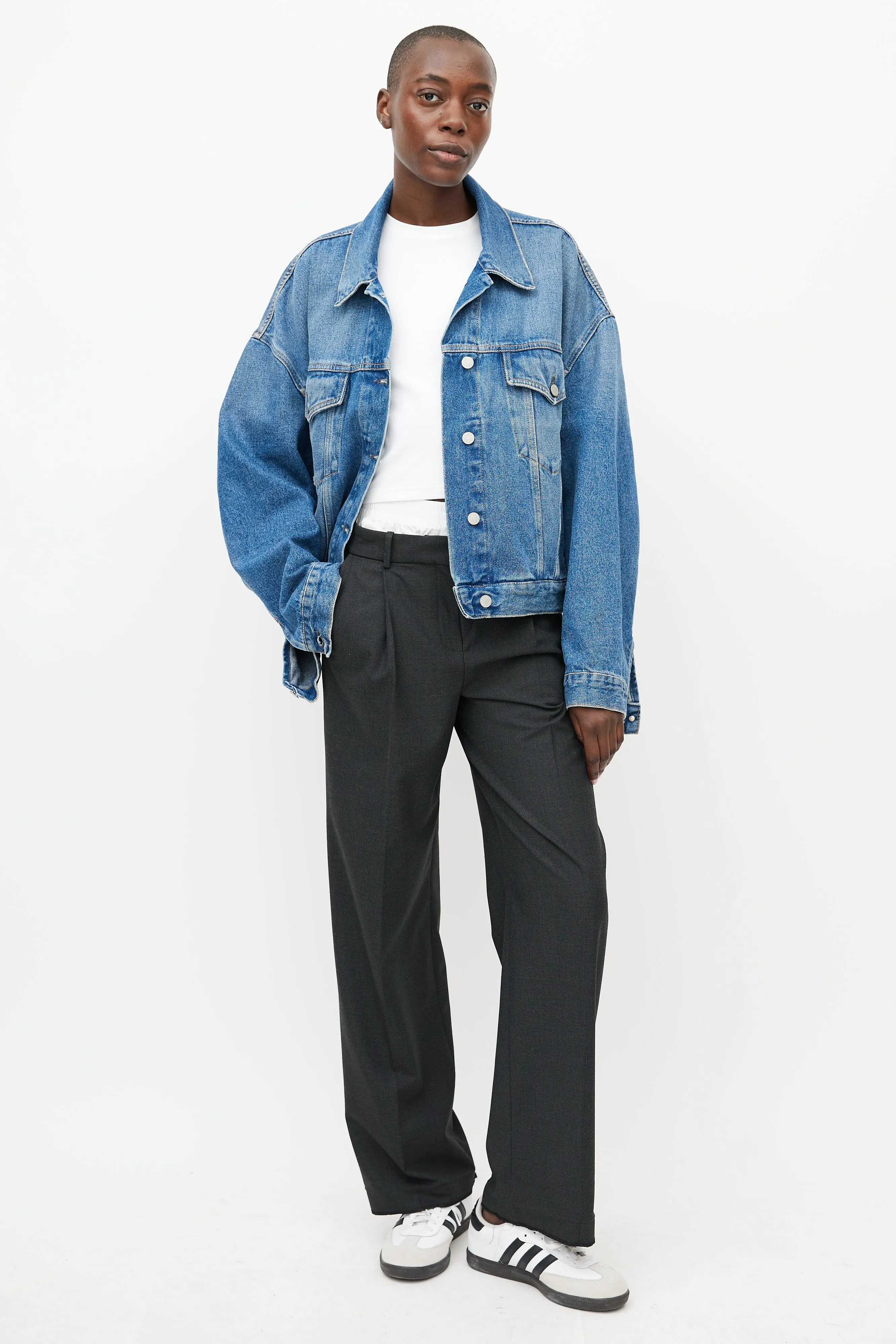 Blue Denim Oversized Jacket