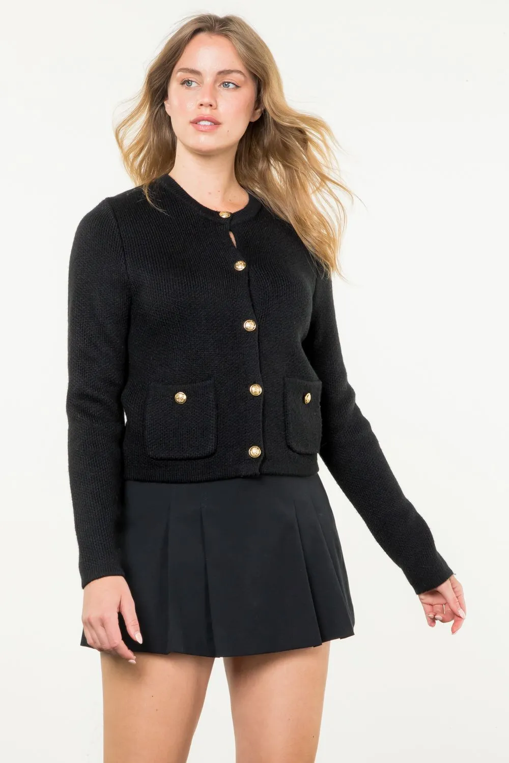 Button up Knit Cardigan by THML - FINAL SALE