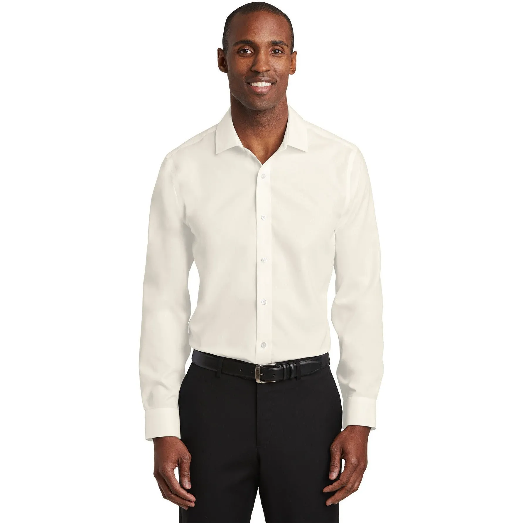 CLOSEOUT - Red House Slim Fit Pinpoint Oxford Non-Iron Shirt