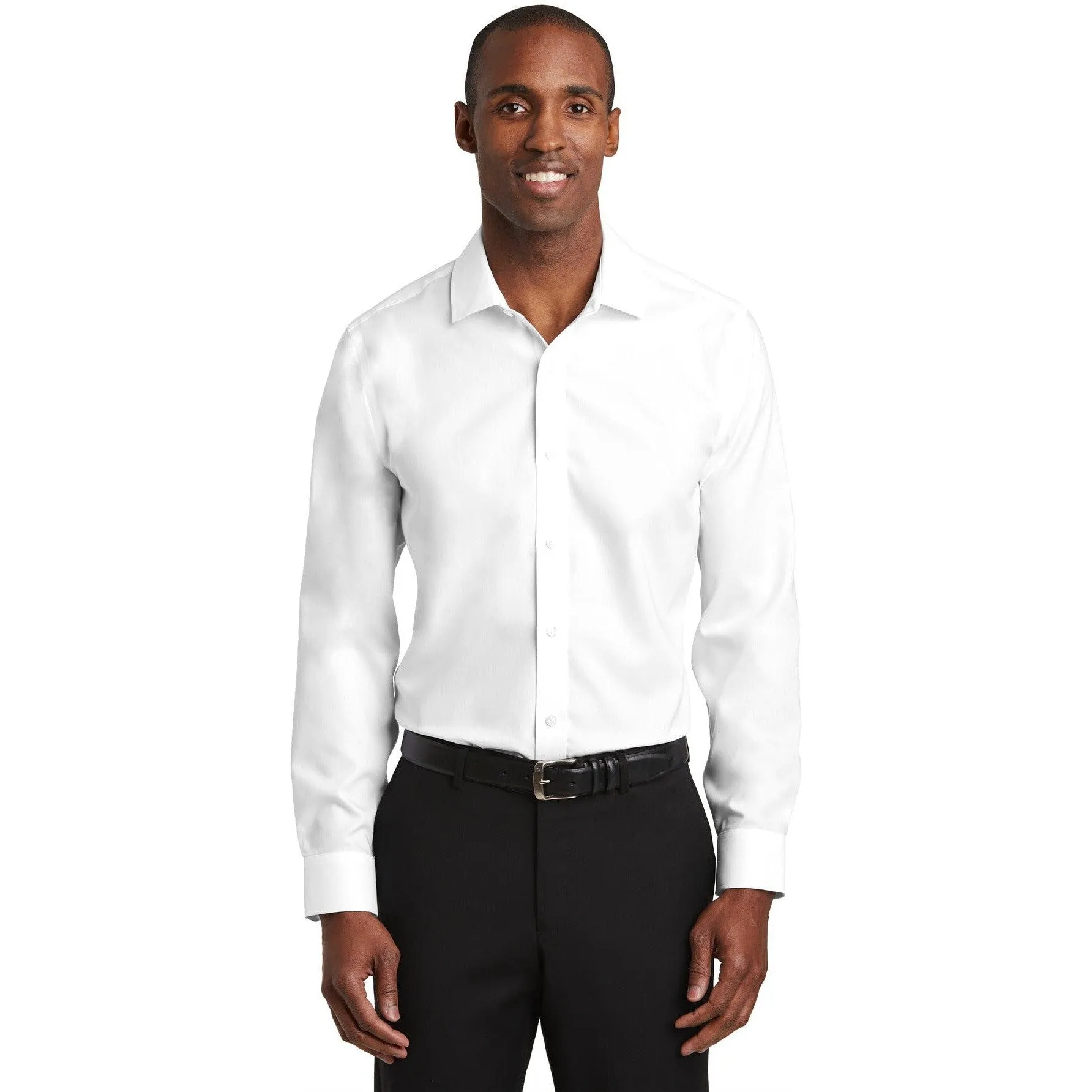 CLOSEOUT - Red House Slim Fit Pinpoint Oxford Non-Iron Shirt
