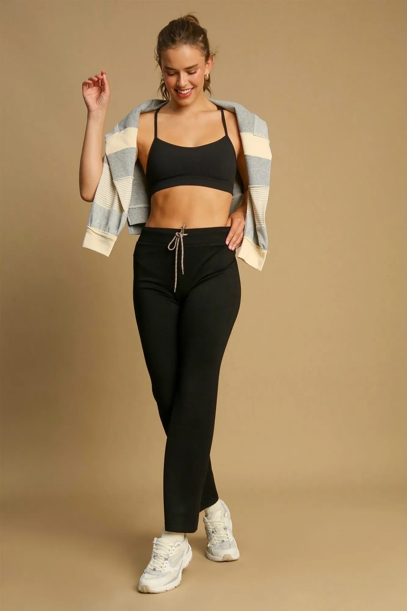 Cozy Up Black Scuba Pants