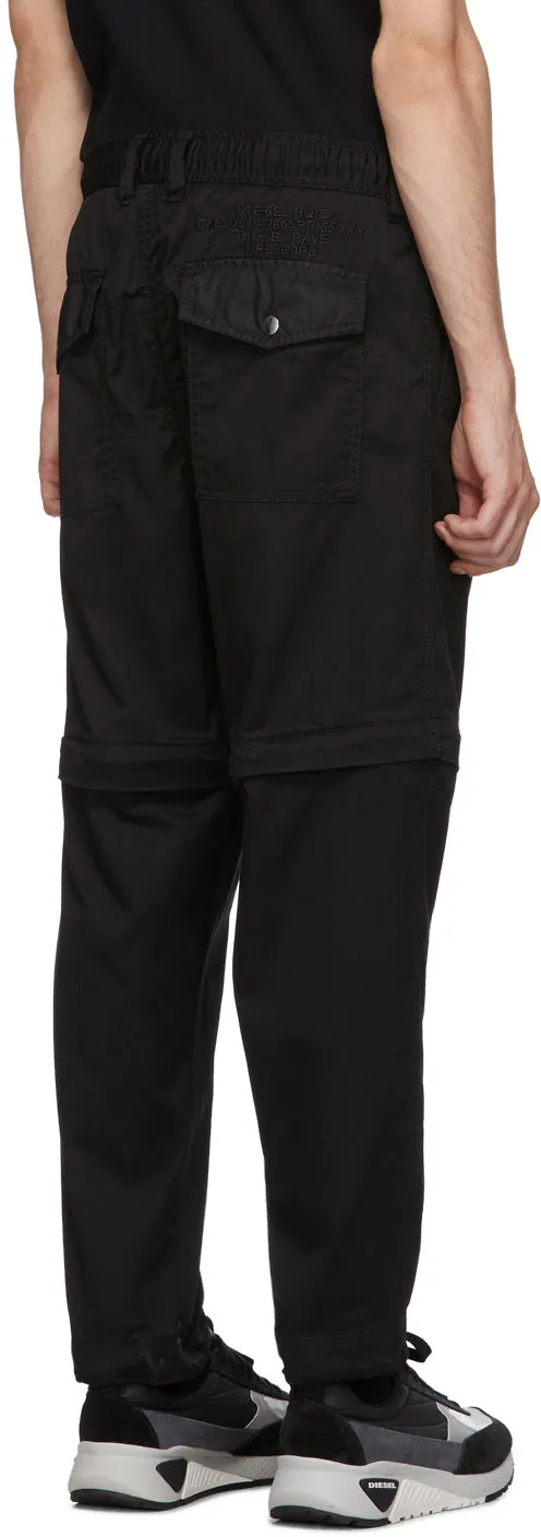 Diesel Black P-Cashort Trousers