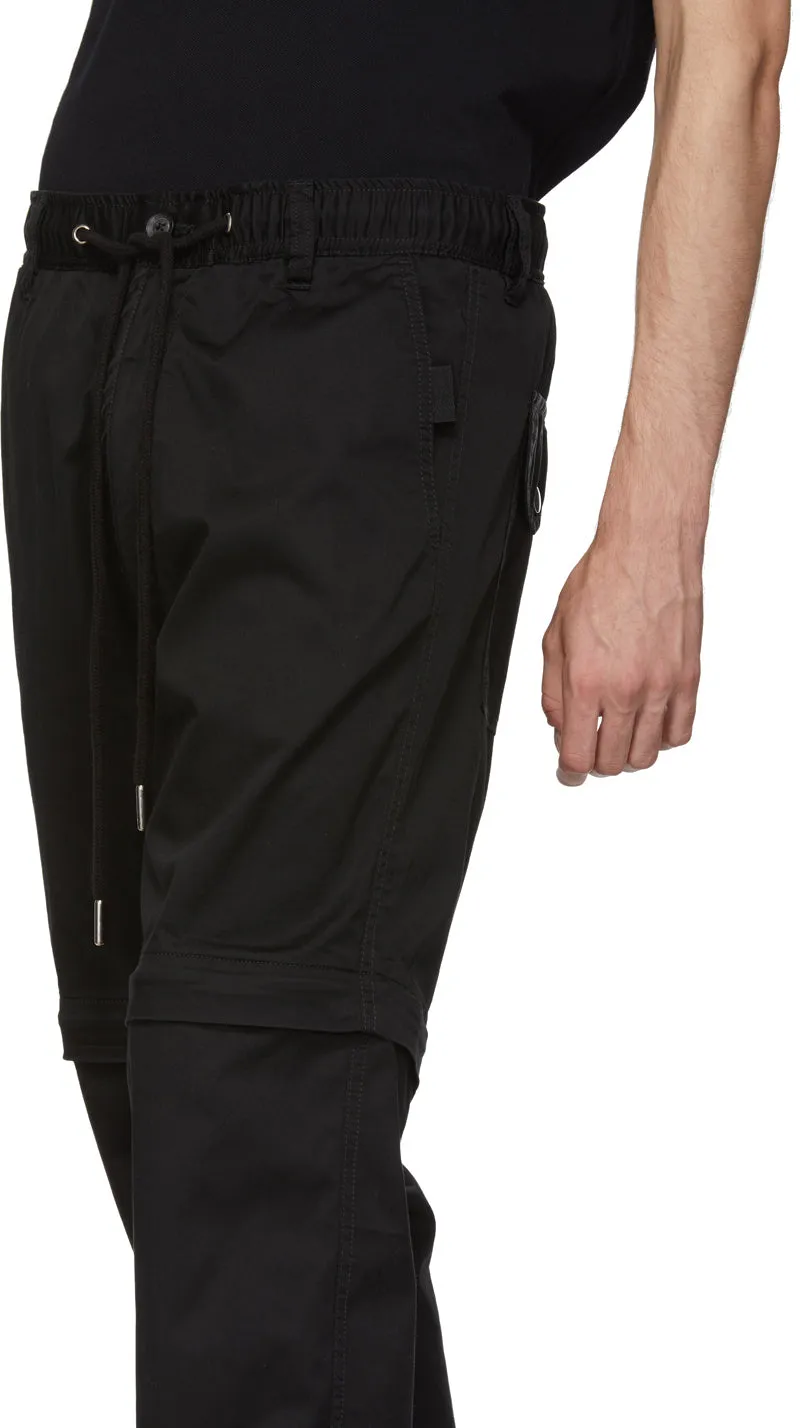 Diesel Black P-Cashort Trousers