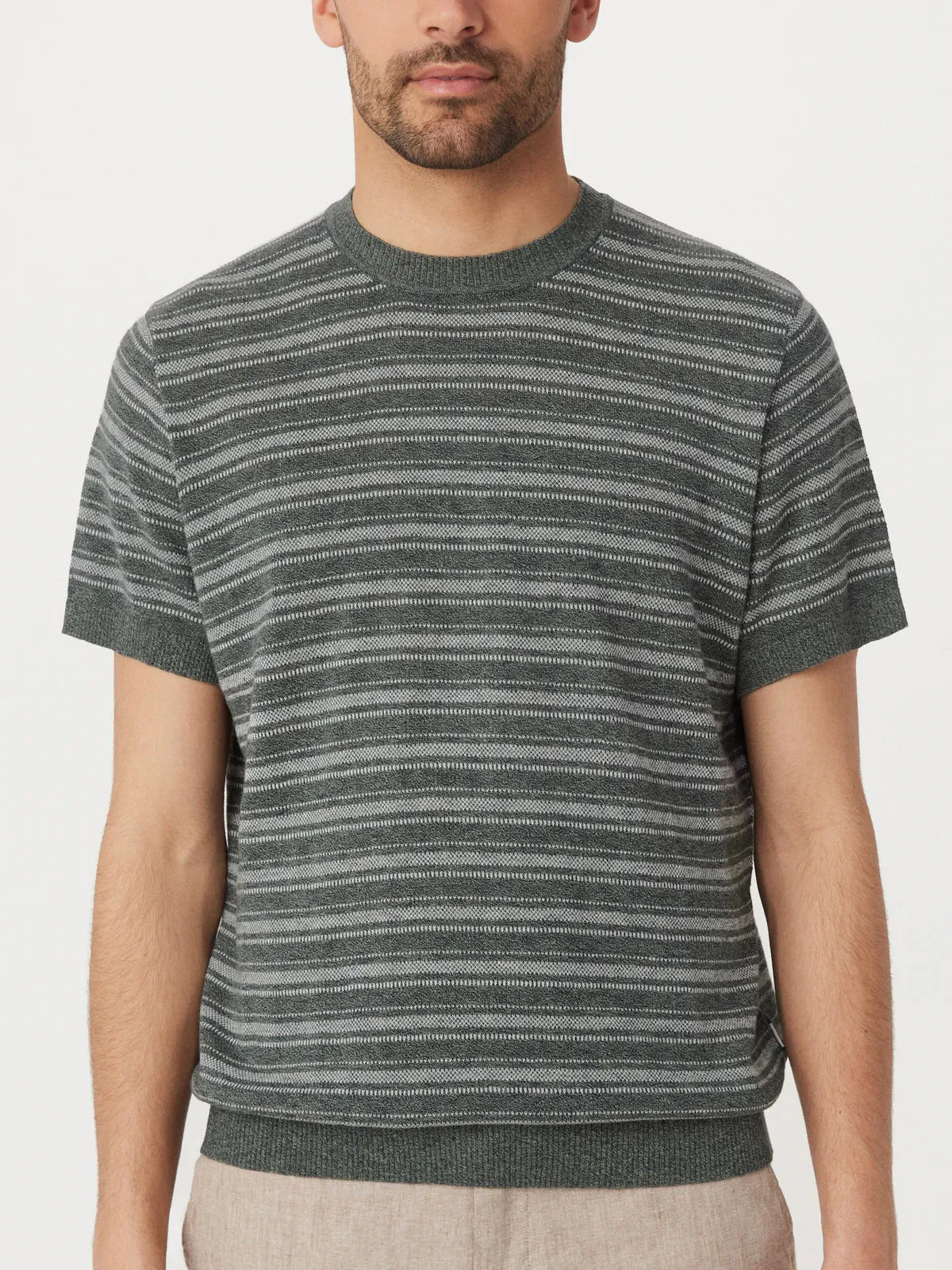 FO1130642 Linen Short Sleeve Sweater