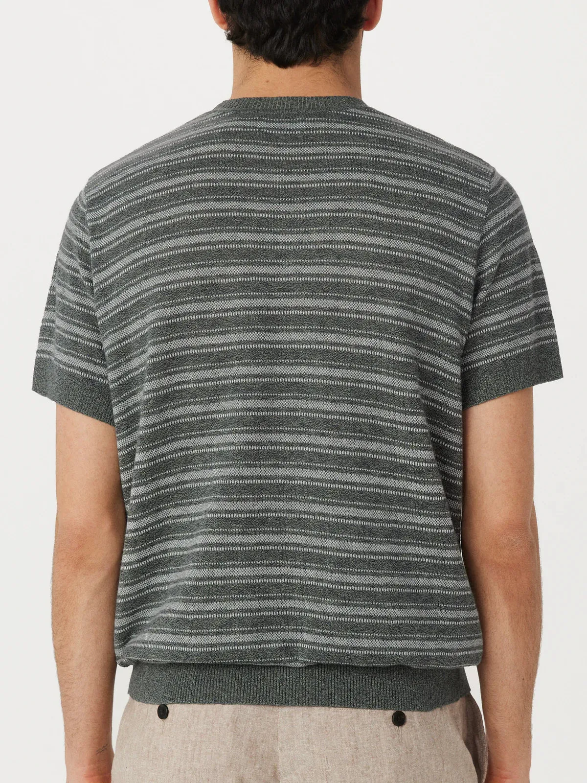 FO1130642 Linen Short Sleeve Sweater