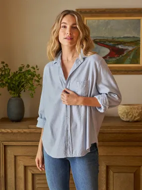 Frank & Eileen Eileen Relaxed Button-Up Shirt in Gray Blue