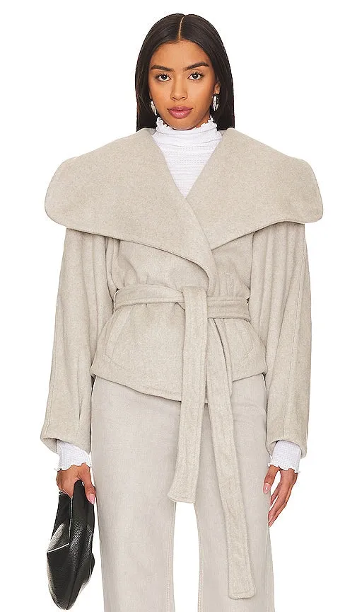 Free People Mina Jacket in Light Grey