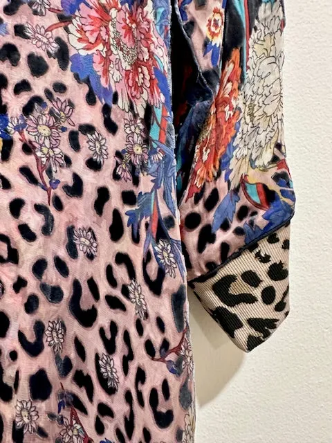 Johnny Was Ontari Burnout Harmony Reversible Silk Kimono