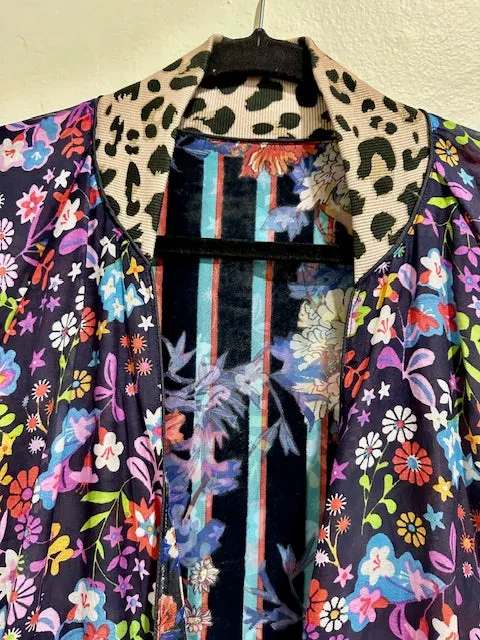 Johnny Was Ontari Burnout Harmony Reversible Silk Kimono