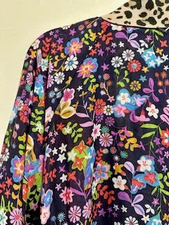 Johnny Was Ontari Burnout Harmony Reversible Silk Kimono