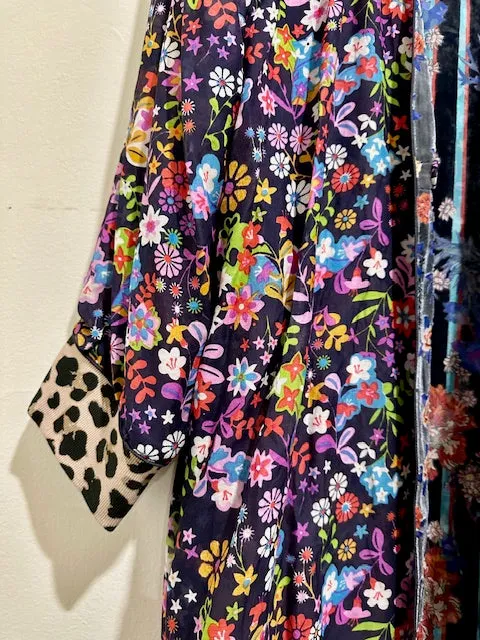 Johnny Was Ontari Burnout Harmony Reversible Silk Kimono
