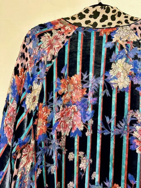 Johnny Was Ontari Burnout Harmony Reversible Silk Kimono