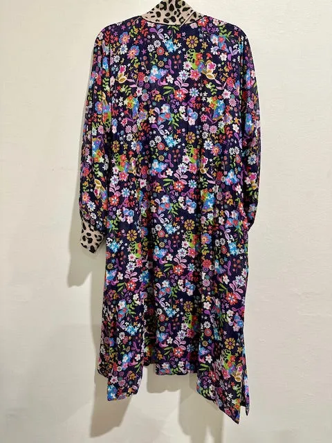 Johnny Was Ontari Burnout Harmony Reversible Silk Kimono