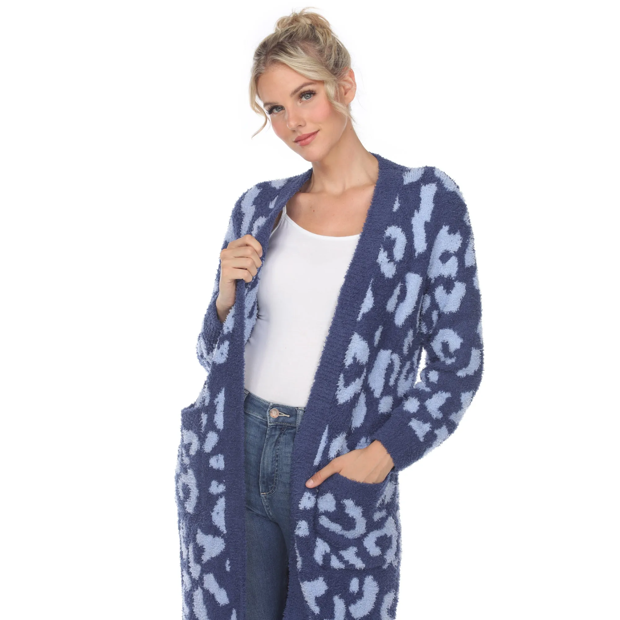 Leopard Print Open Front Cardigan
