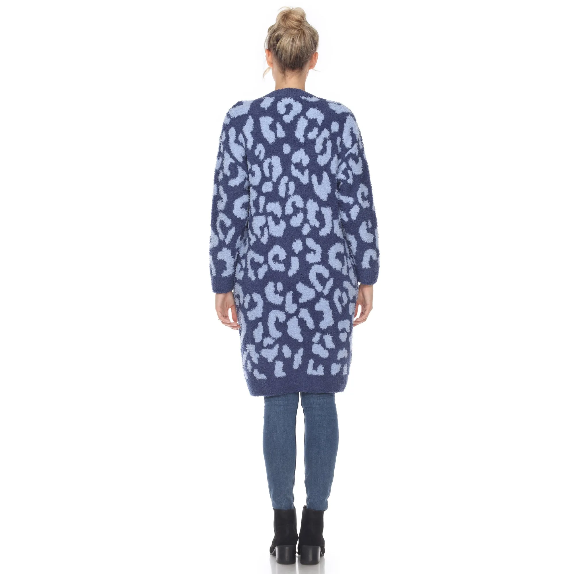 Leopard Print Open Front Cardigan