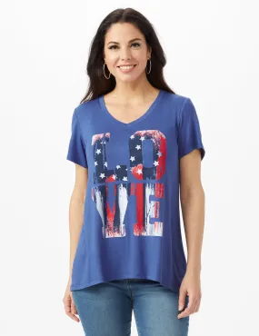 LOVE Hi-Lo Screen Tee