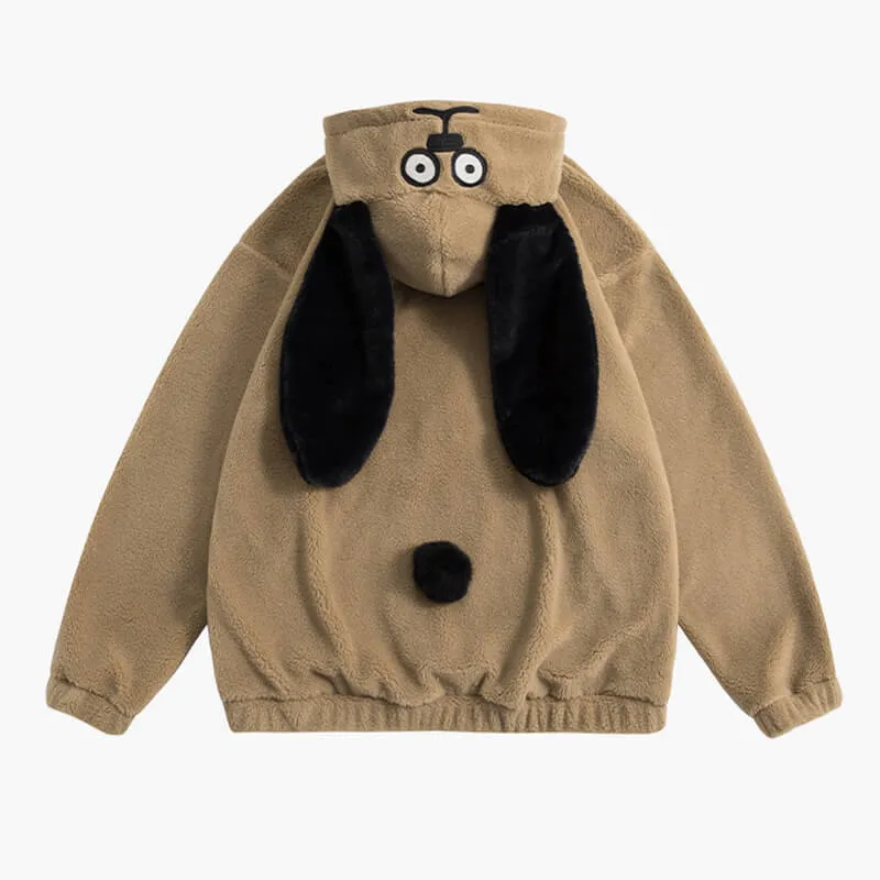Omg Face Dog Cute Hoodie Hood Ears