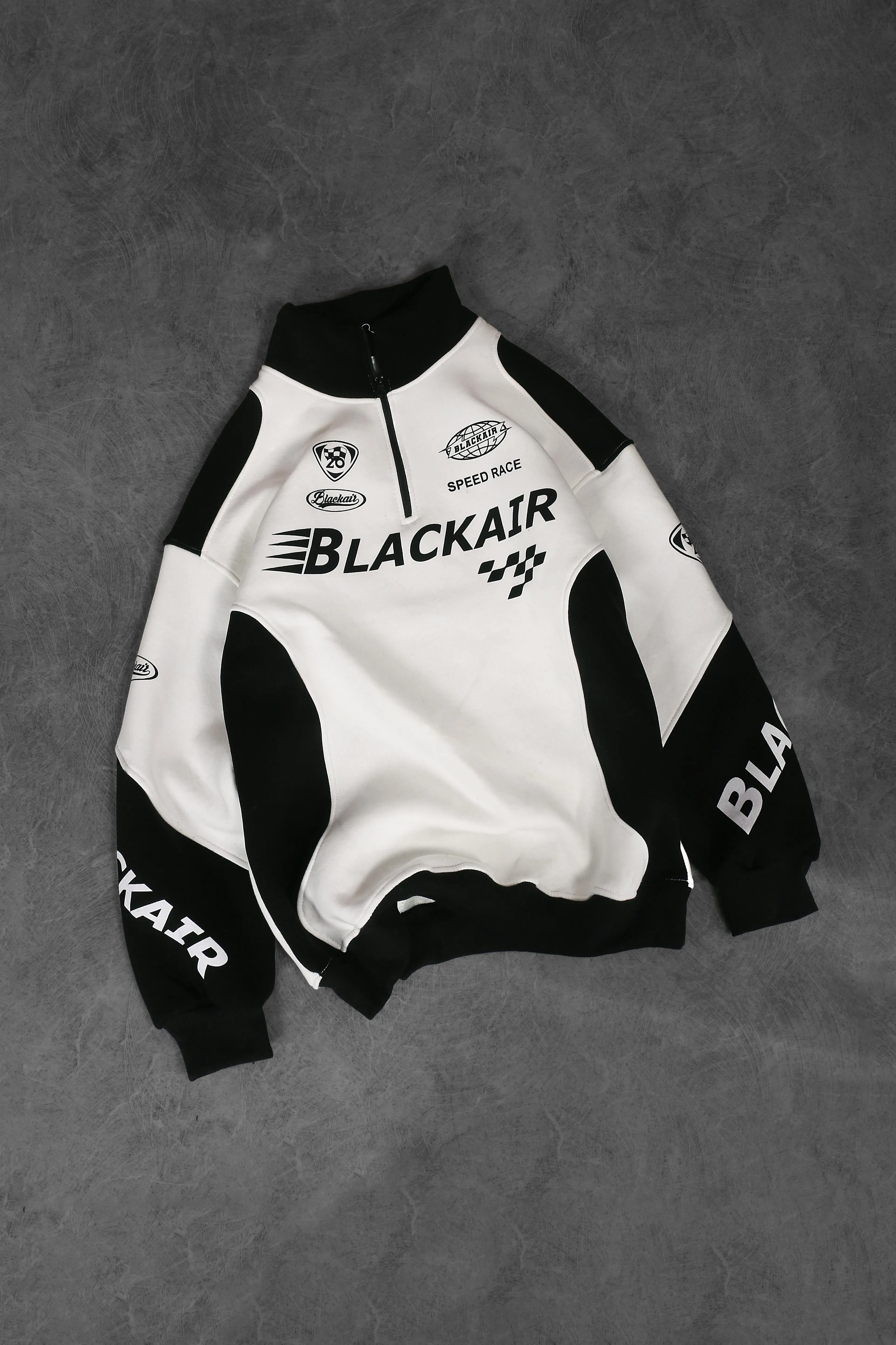 Pack Of 2 Racing Sweatshirt & Korean Vintage Hoodies