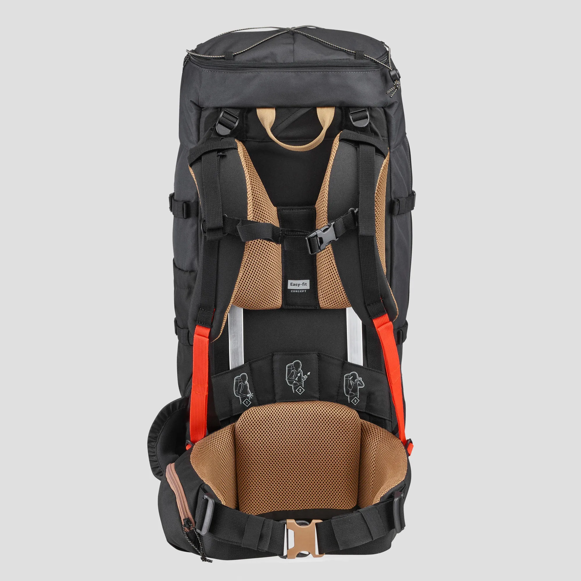 Simond  Men's MT100 Easyfit 50 L Backpacking Pack