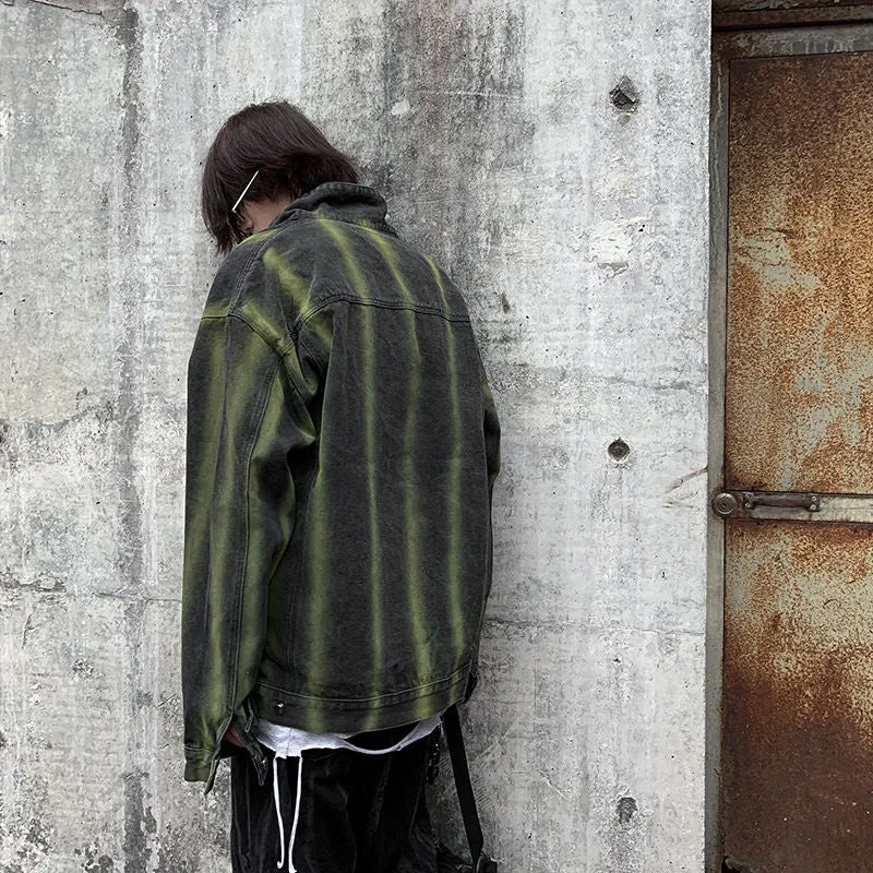 Street Style Harajuku Striped Jacket