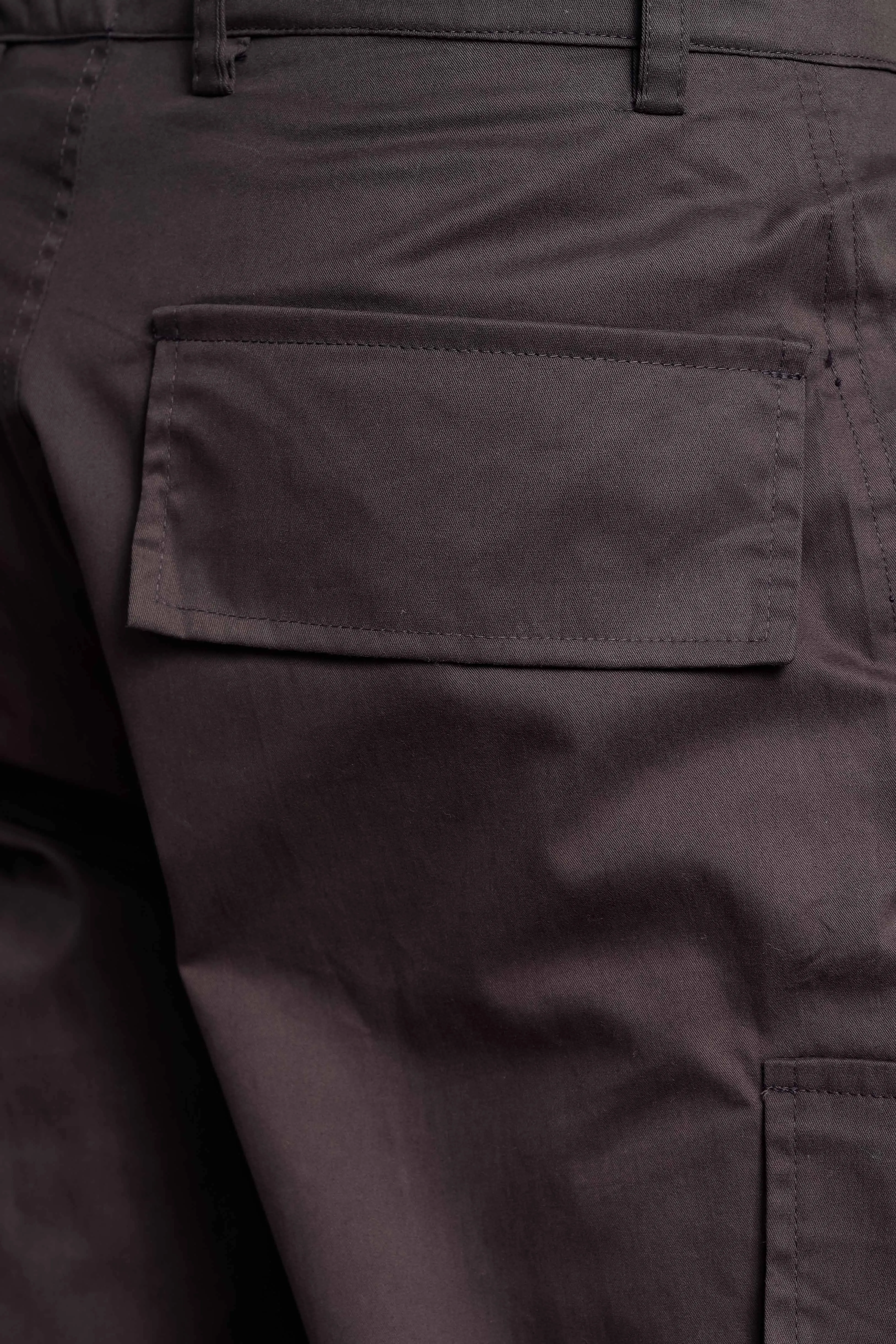 Unisex Relaxed fit Grey Baggy Cargo Trousers