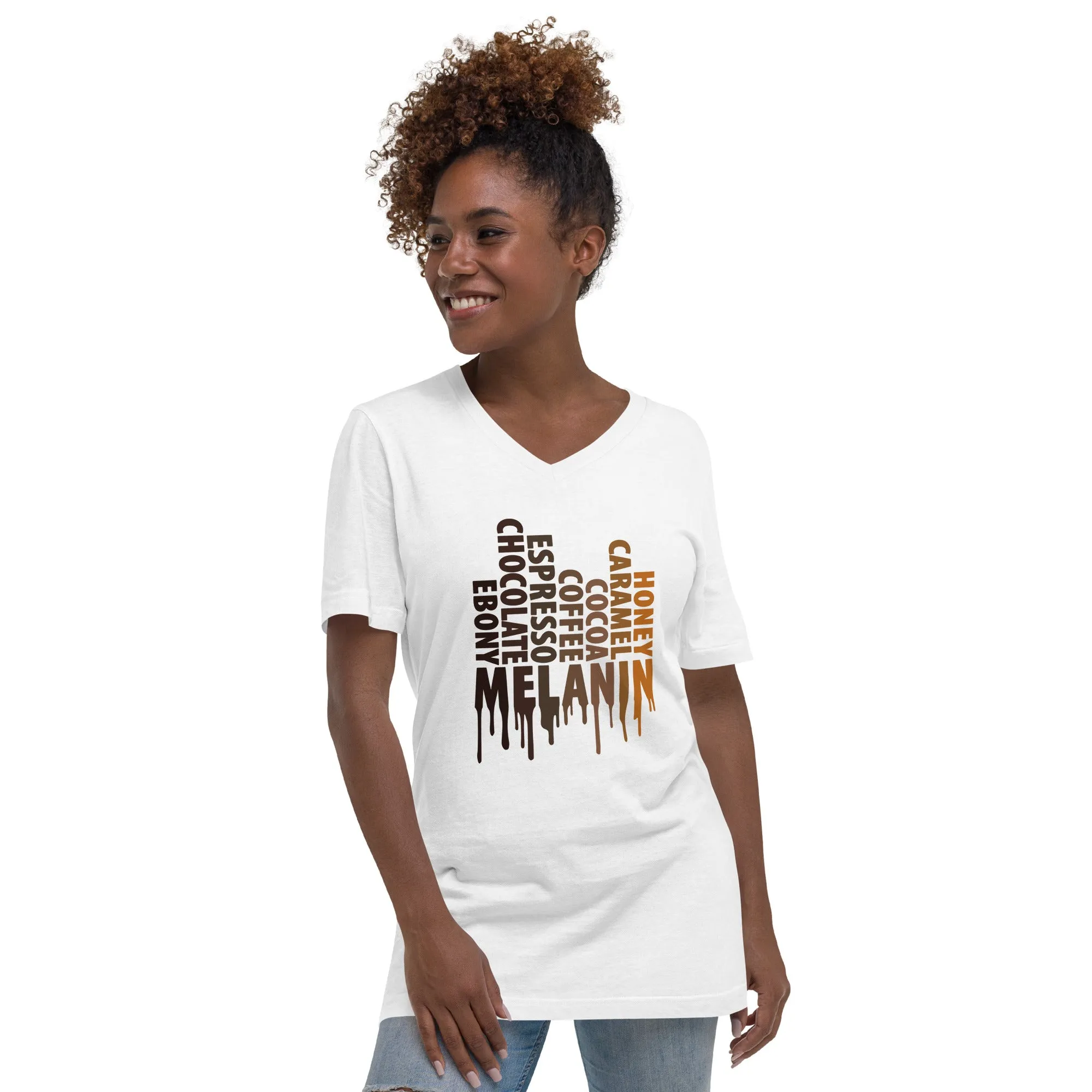 Unisex Short Sleeve V-Neck T-Shirt