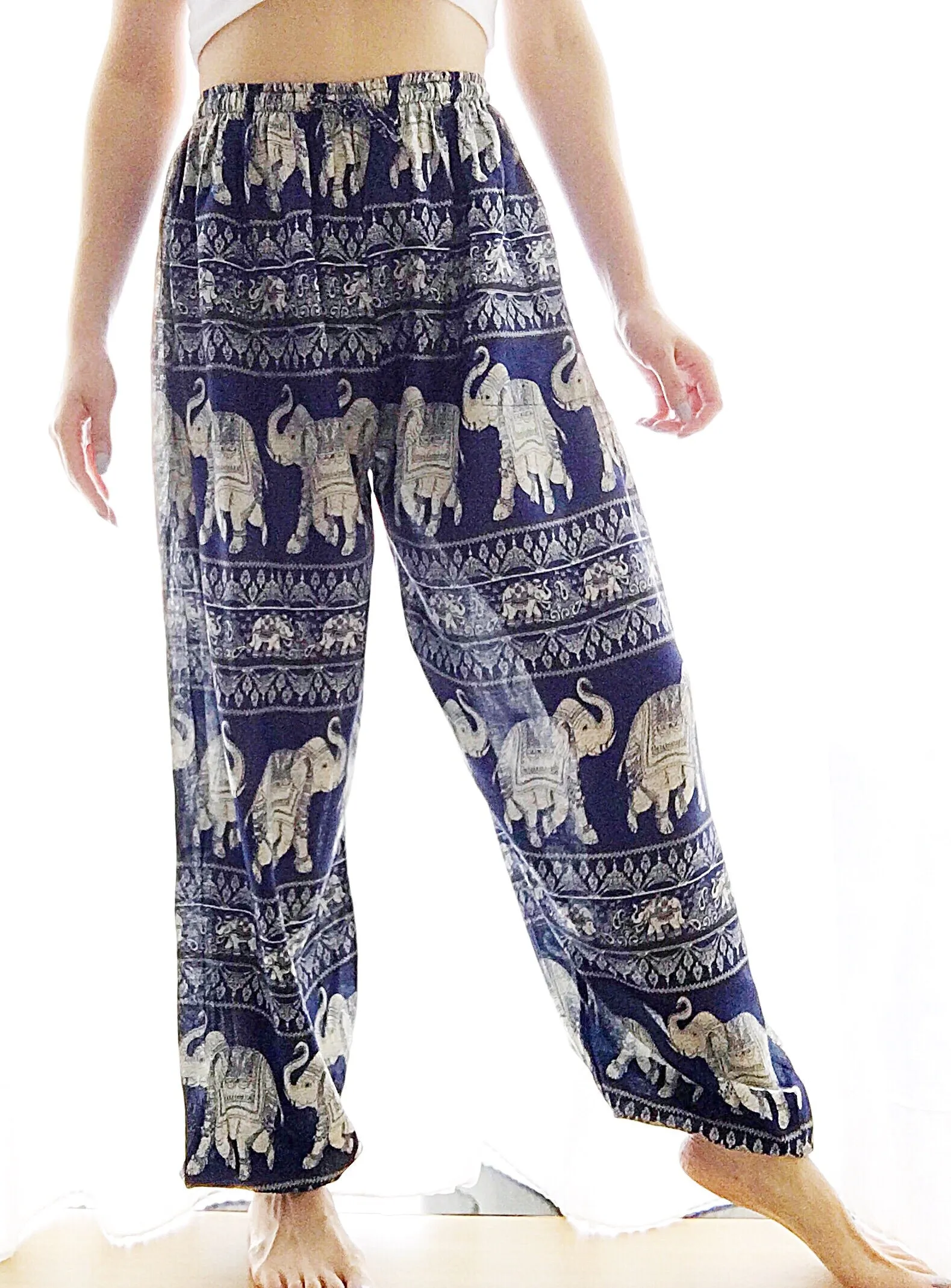 UNISEX TRIBAL ELEPHANT TROUSERS PANTS