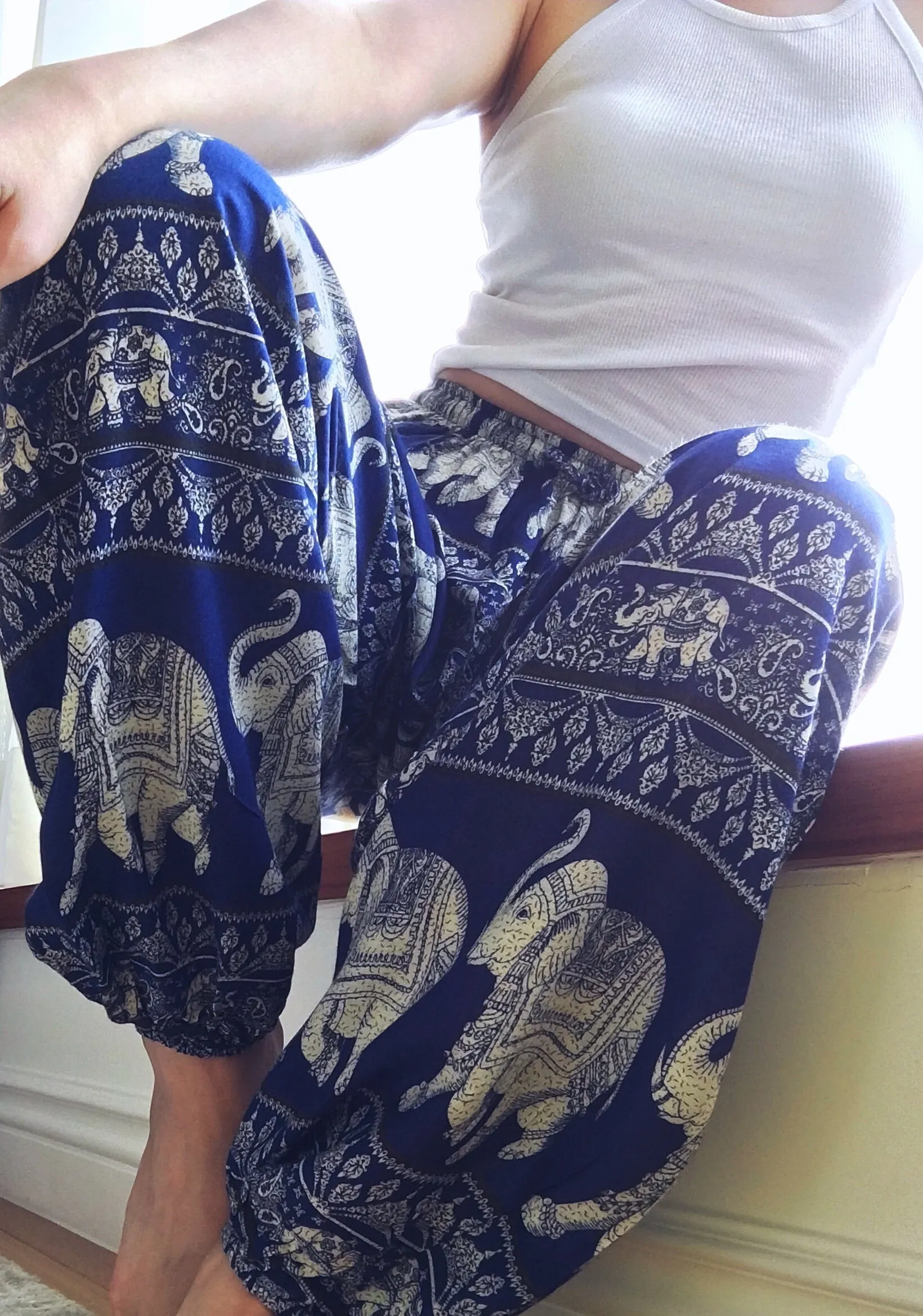 UNISEX TRIBAL ELEPHANT TROUSERS PANTS
