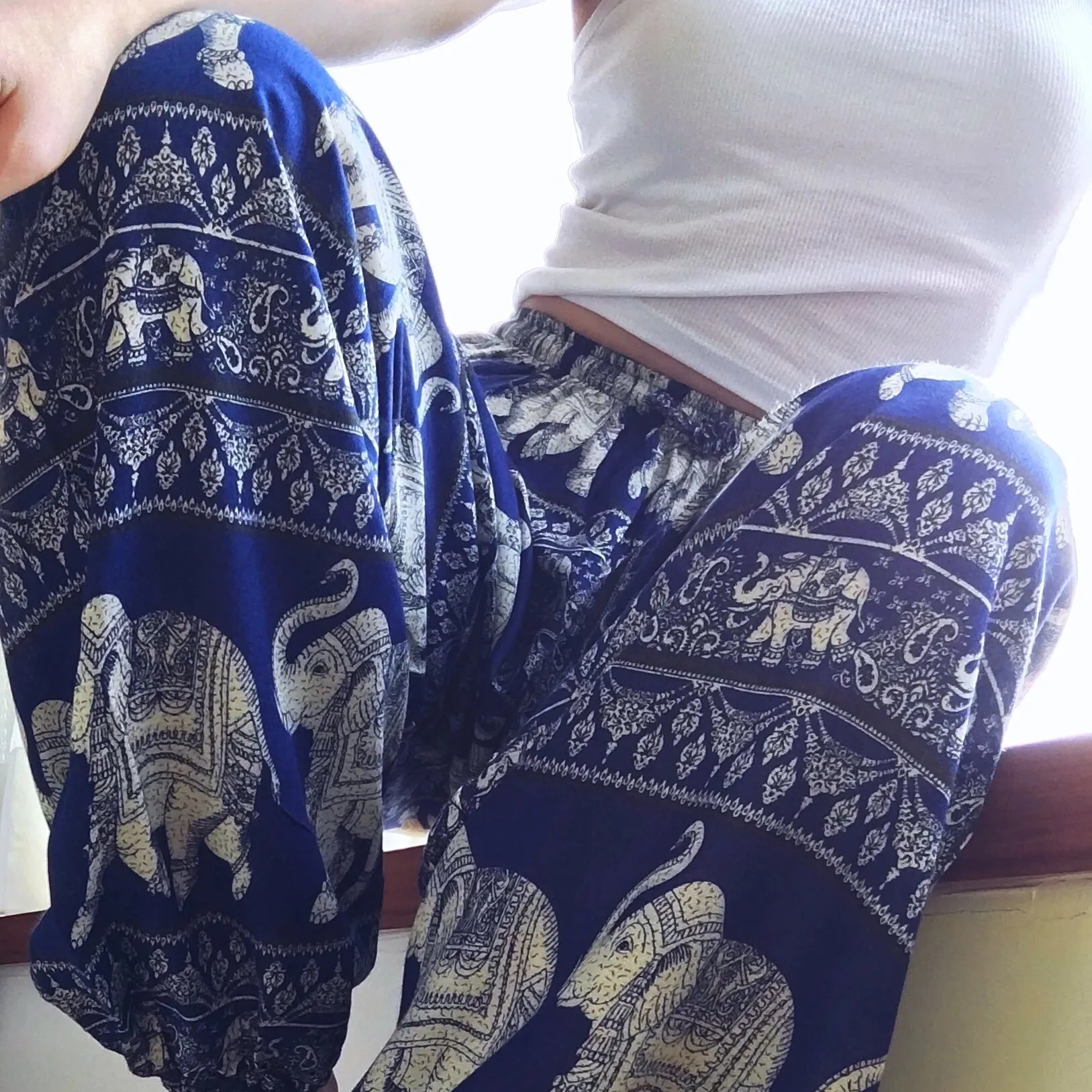 UNISEX TRIBAL ELEPHANT TROUSERS PANTS