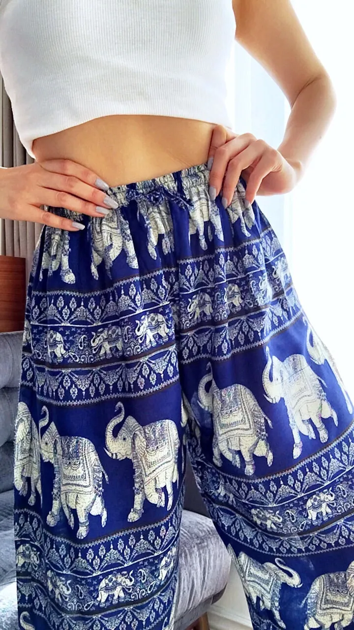 UNISEX TRIBAL ELEPHANT TROUSERS PANTS