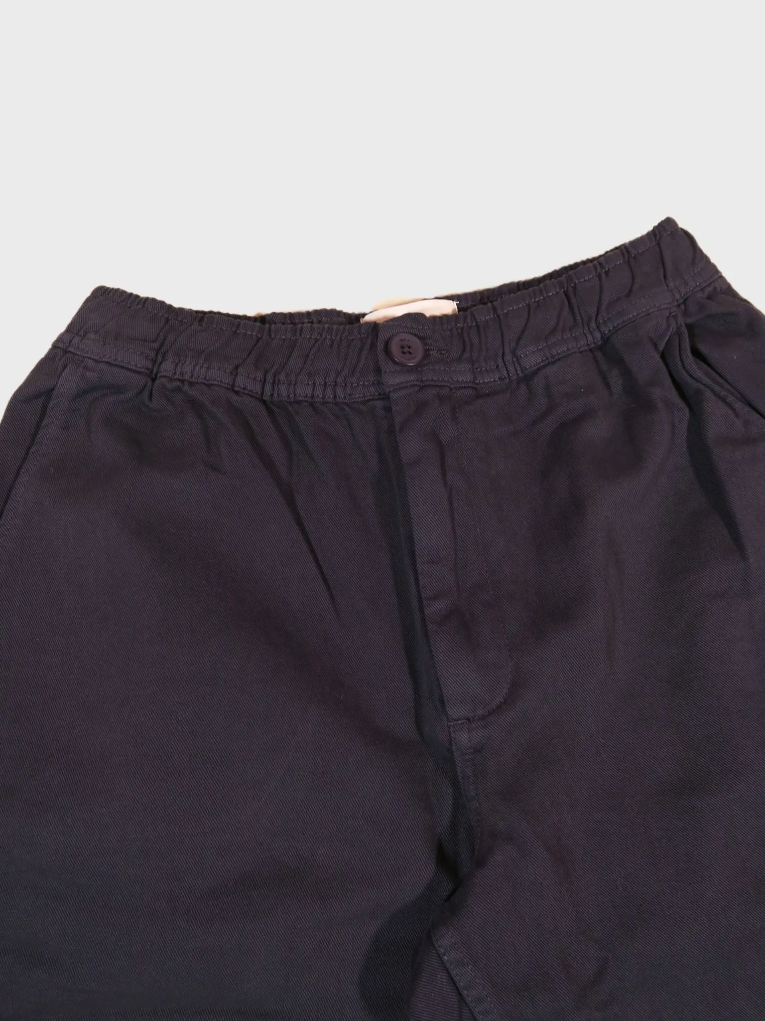 Wax London Kurt Trousers in Navy Organic Cotton Twill