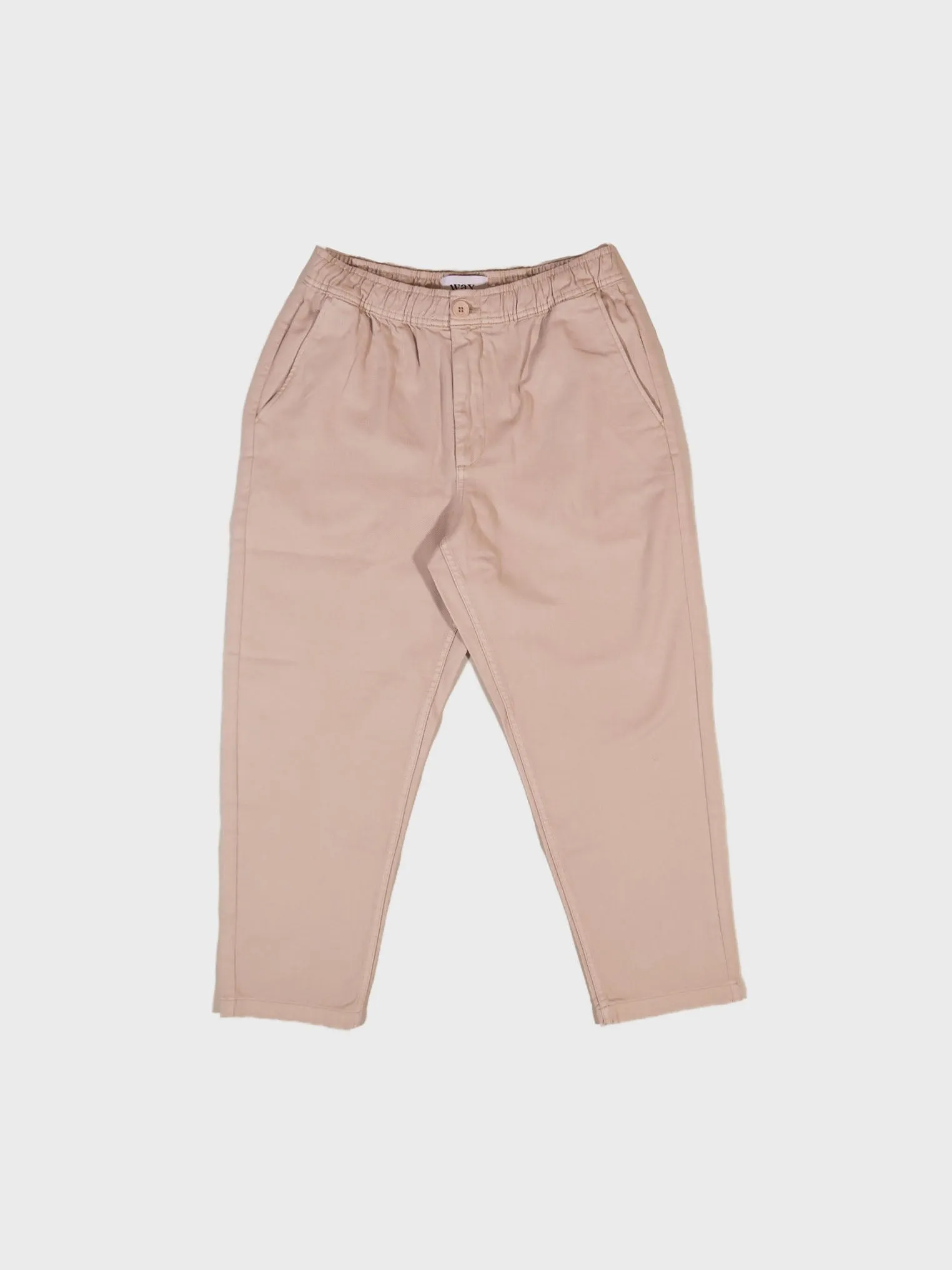 Wax London Kurt Trousers in Stone Organic Cotton Twill