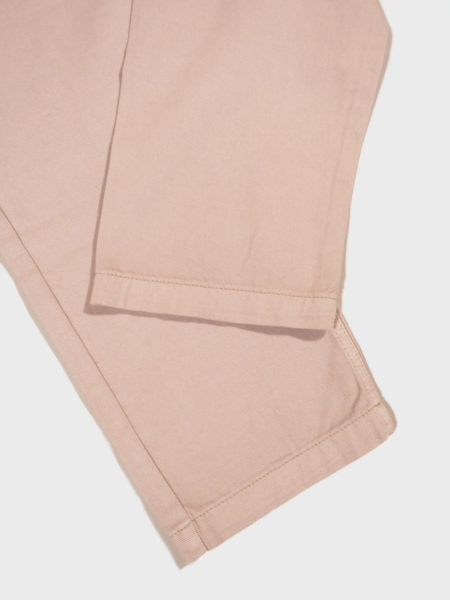 Wax London Kurt Trousers in Stone Organic Cotton Twill