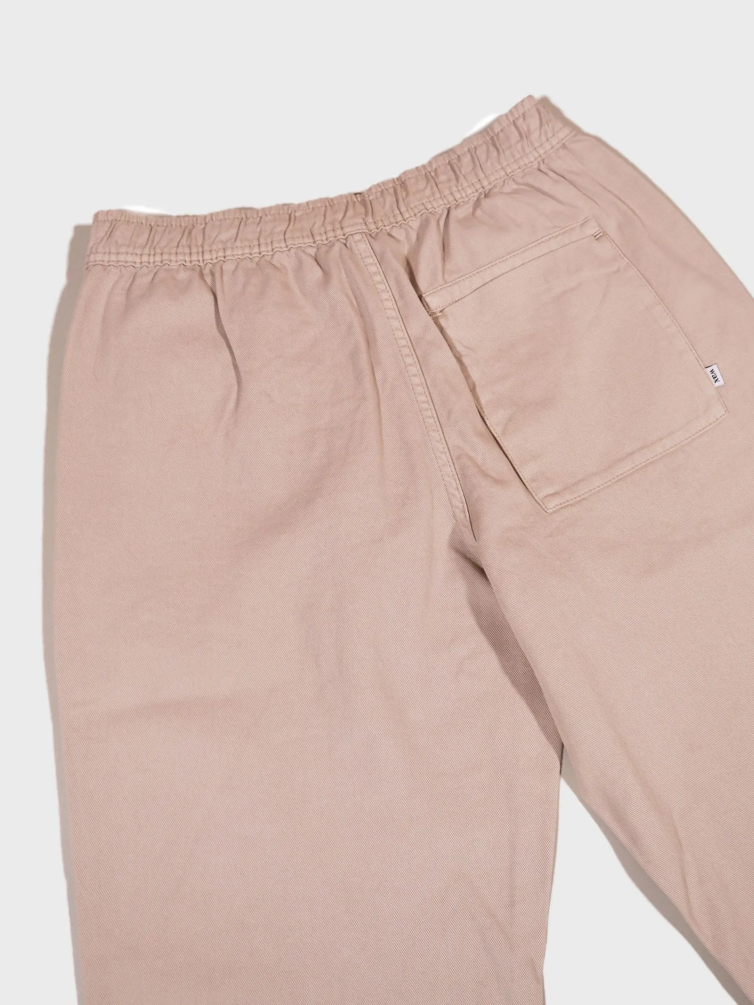 Wax London Kurt Trousers in Stone Organic Cotton Twill