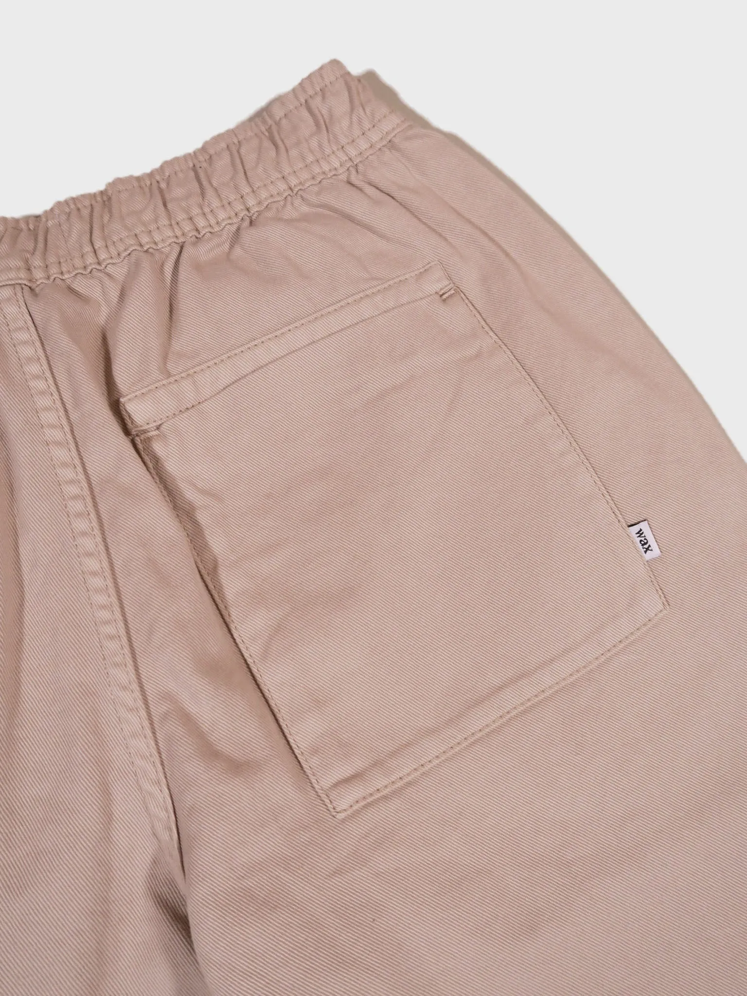 Wax London Kurt Trousers in Stone Organic Cotton Twill
