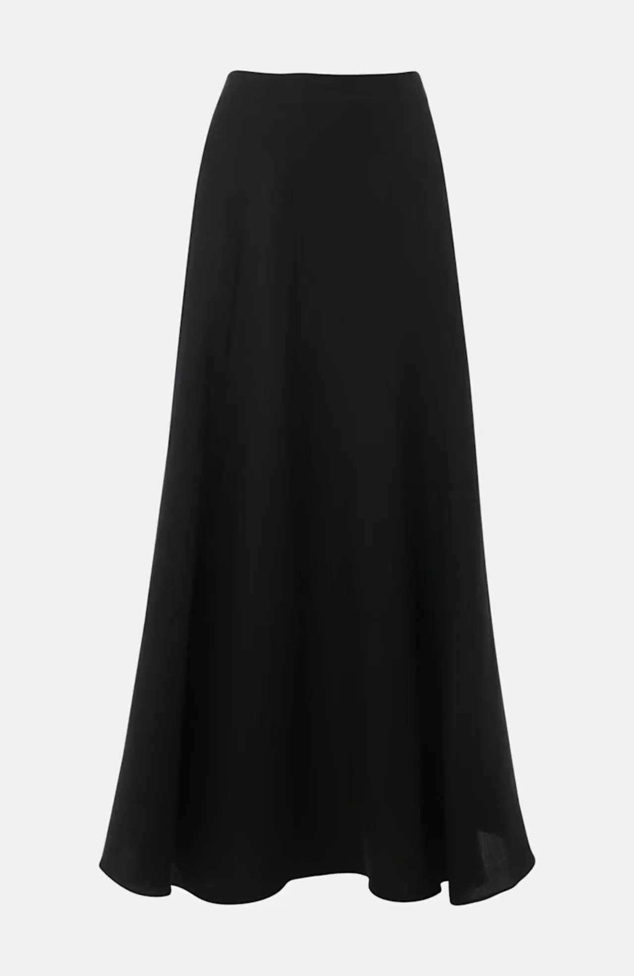 Whistles Black Helena Linen Blend Skirt