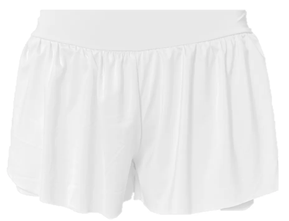 White Flowy Shorts