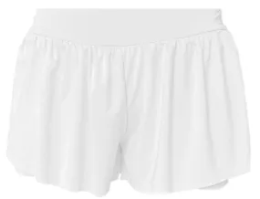 White Flowy Shorts